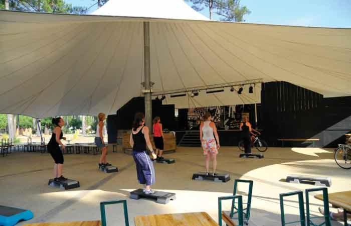 Chalet Camping Les Vignes Lit-et-Mixe Luaran gambar