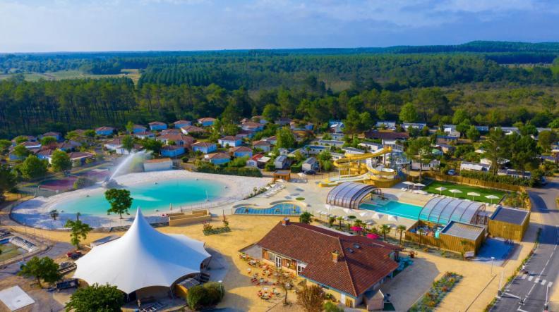 Chalet Camping Les Vignes Lit-et-Mixe Luaran gambar
