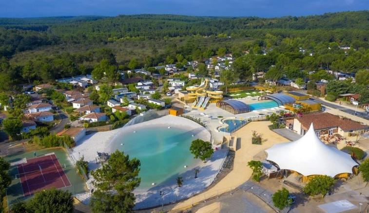 Chalet Camping Les Vignes Lit-et-Mixe Luaran gambar
