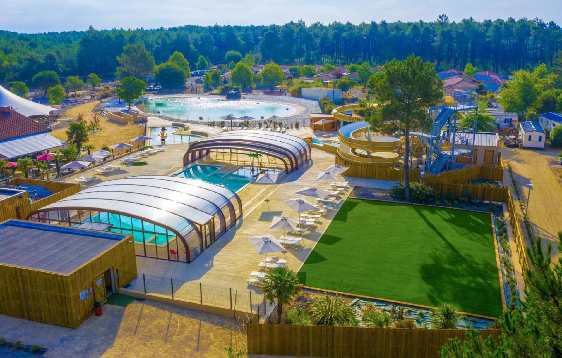 Chalet Camping Les Vignes Lit-et-Mixe Luaran gambar