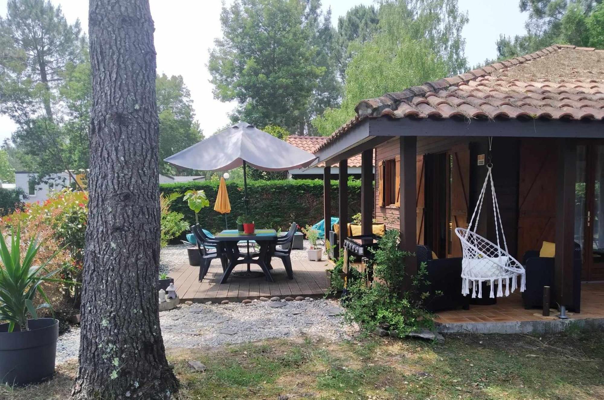Chalet Camping Les Vignes Lit-et-Mixe Luaran gambar